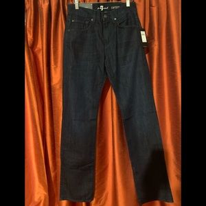 NEW 7 For All Mankind Men's Carsen Easy Straight-Leg denim jeans Sz 28 RET $189